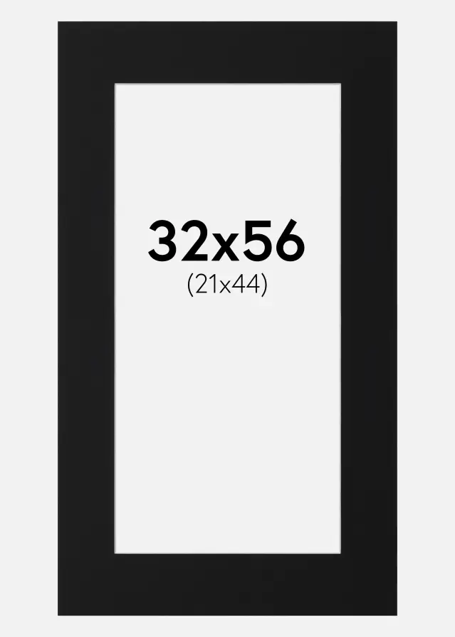 Artlink Mount Black Standard (White Core) 32x56 cm (21x44)