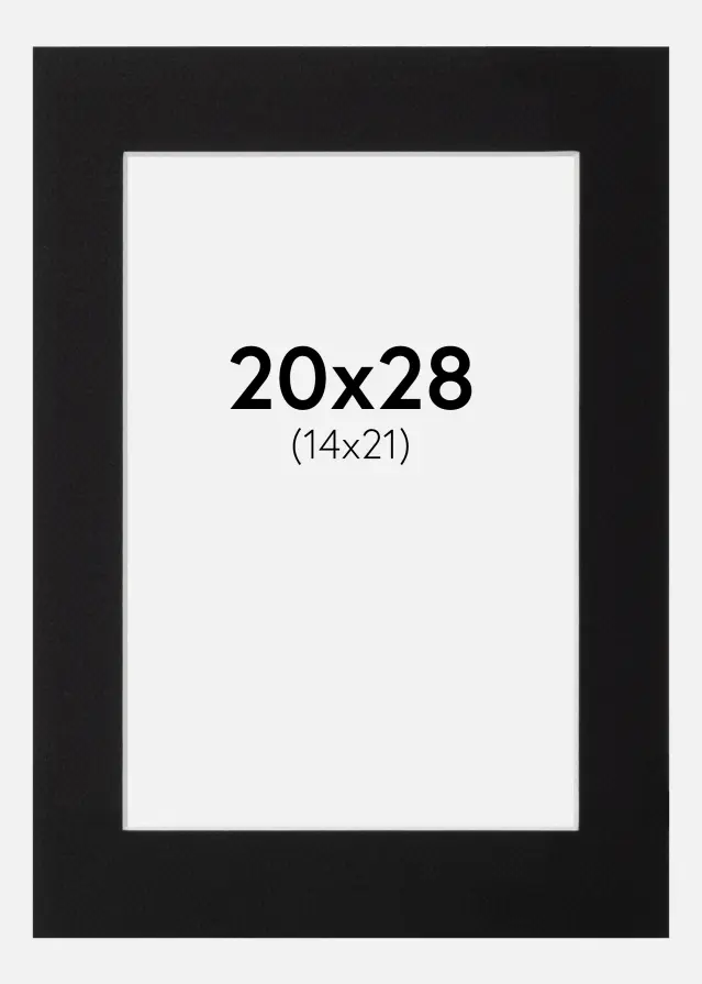 Galleri 1 Mount Canson Black (White Core) 20x28 cm (14x21)