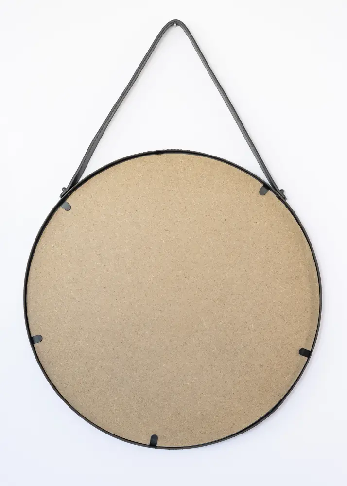 House Nordic Mirror Trapani Black 38 cm Ø