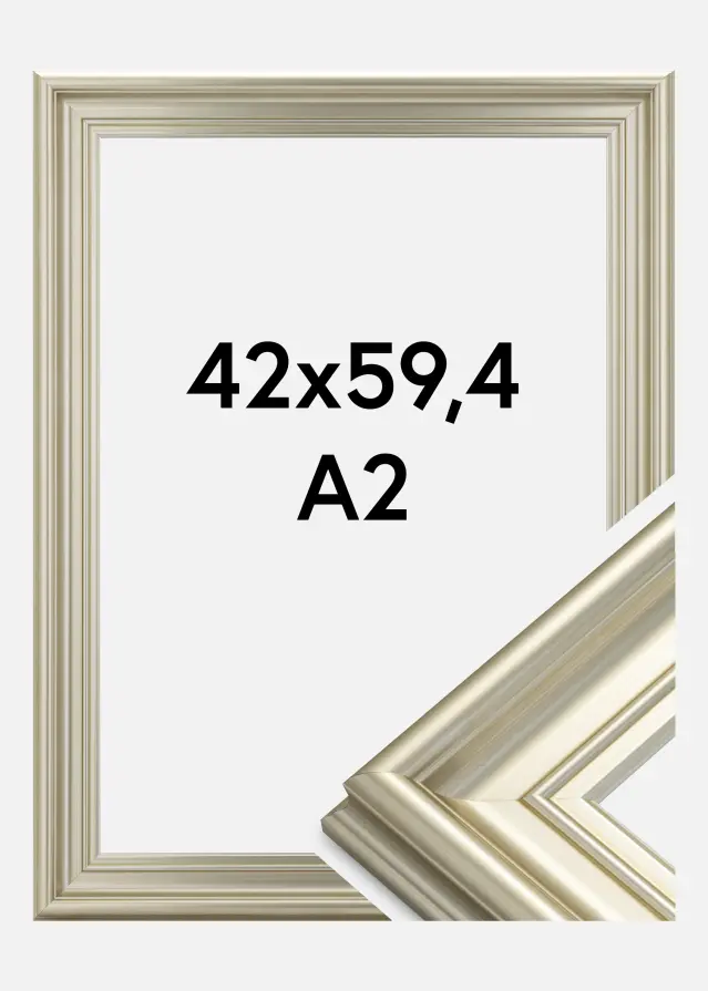 Ramverkstad Frame Mora Premium Silver 42x59,4 cm (A2)