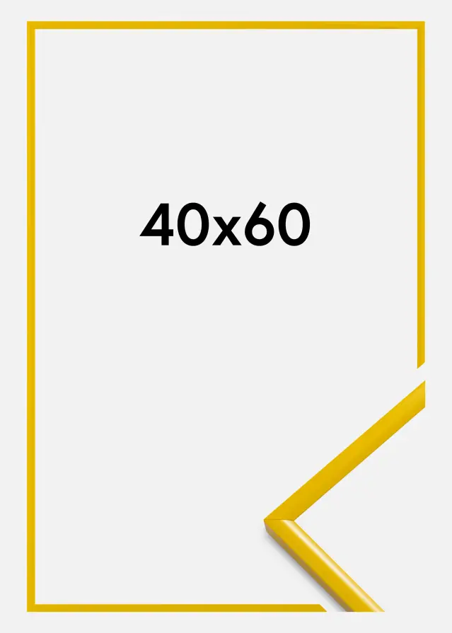 BGA Frame New Lifestyle Acrylic Glass Yellow 40x60 cm