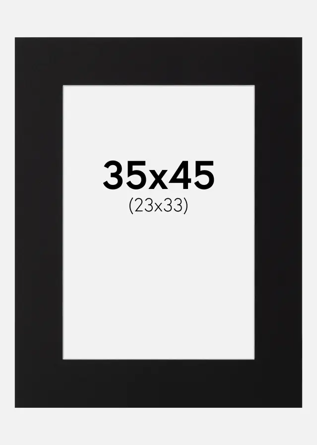 Galleri 1 Mount Canson Black (White Core) 35x45 cm (23x33)