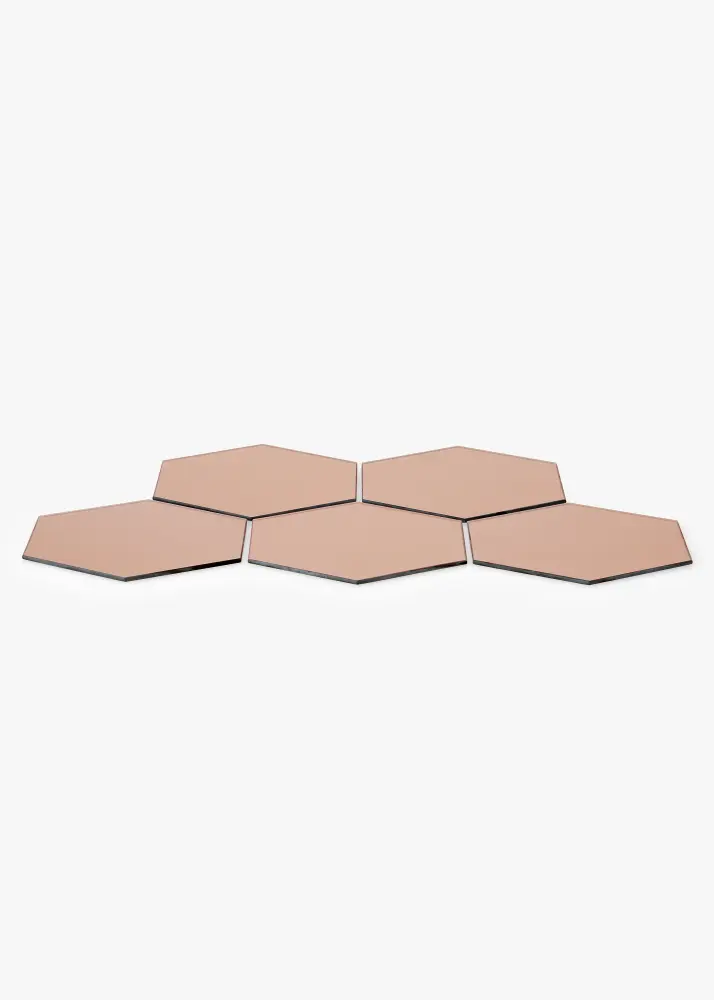 KAILA KAILA Mirror Hexagon Rose Gold 18x21 cm - 5-pack