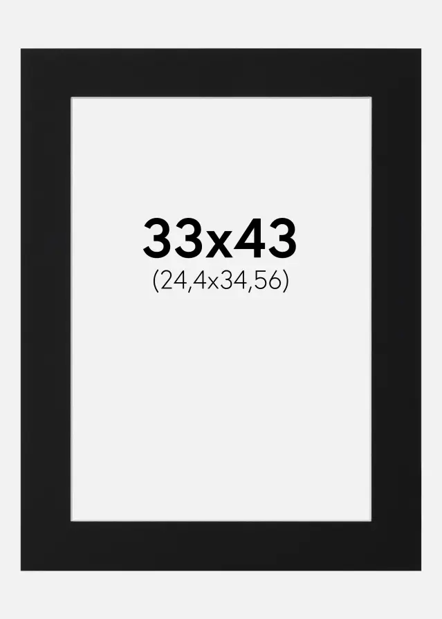 Artlink Mount Black Standard (White Core) 33x43 cm (24,4x34,56)
