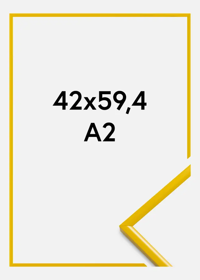 BGA Frame New Lifestyle Acrylic Glass Yellow 42x59.4 cm (A2)