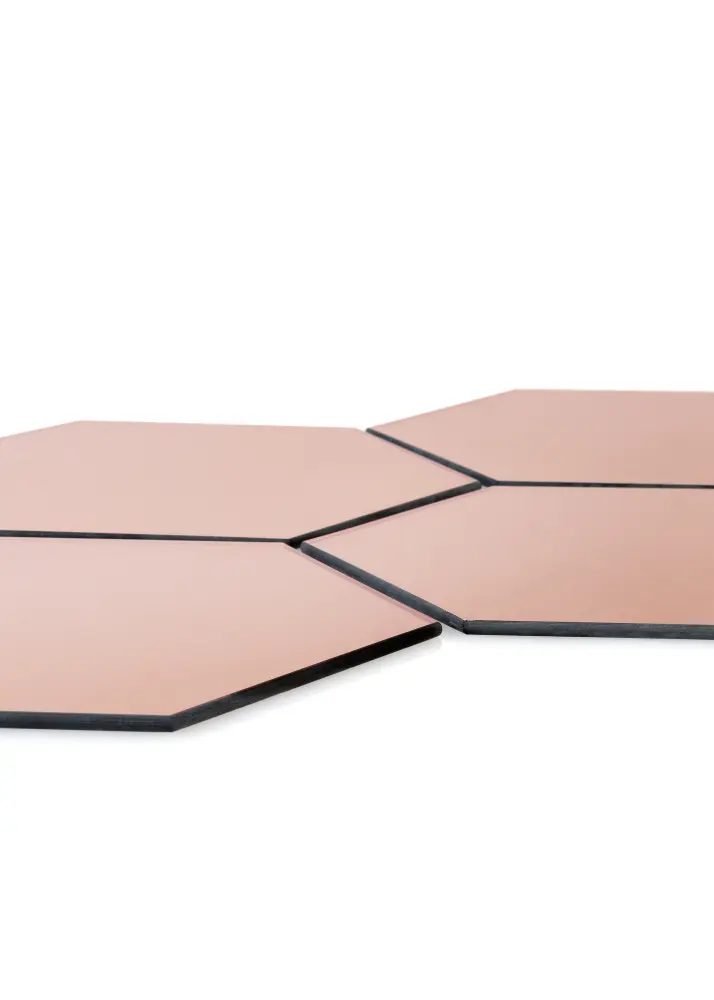 KAILA KAILA Mirror Hexagon Rose Gold 18x21 cm - 5-pack