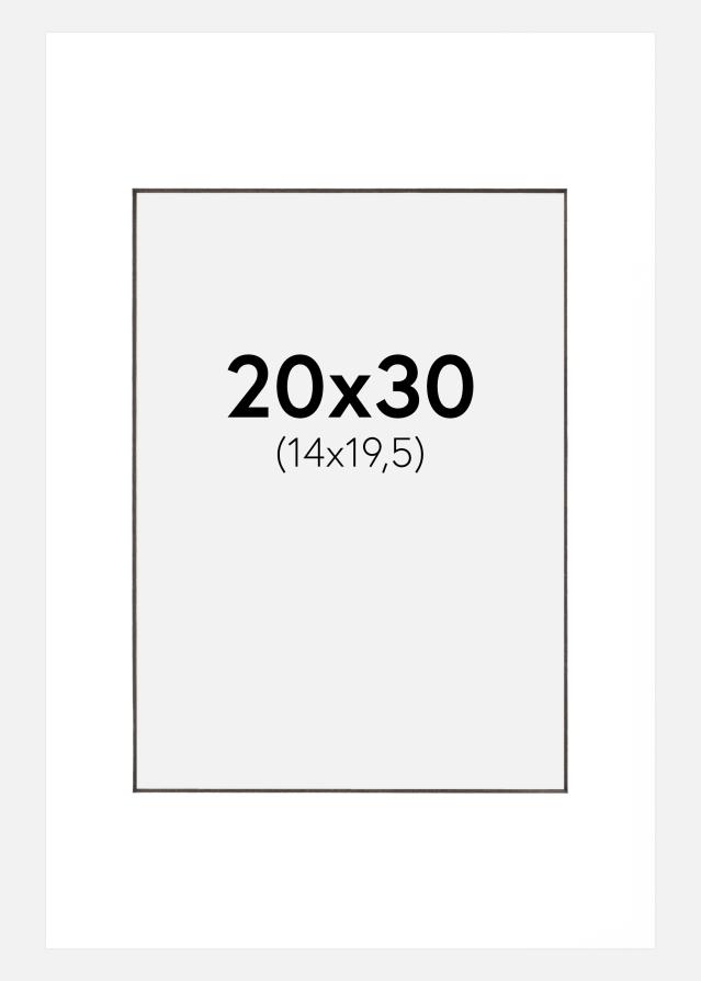 Galleri 1 Mount White (Black Core) 20x30 cm (14x19,5 cm)