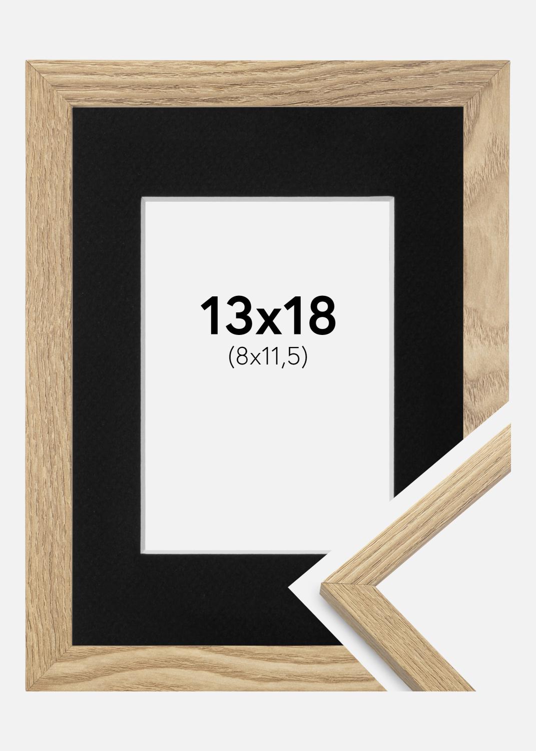 Product Image for Frame Trendy Oak 13x18 cm - Picture Mount Black 9x12 cm