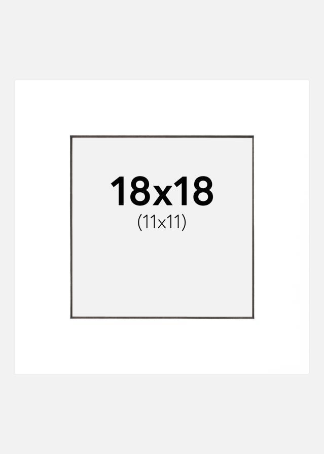 Galleri 1 Mount White (Black Core) 18x18 cm (11x11 cm)