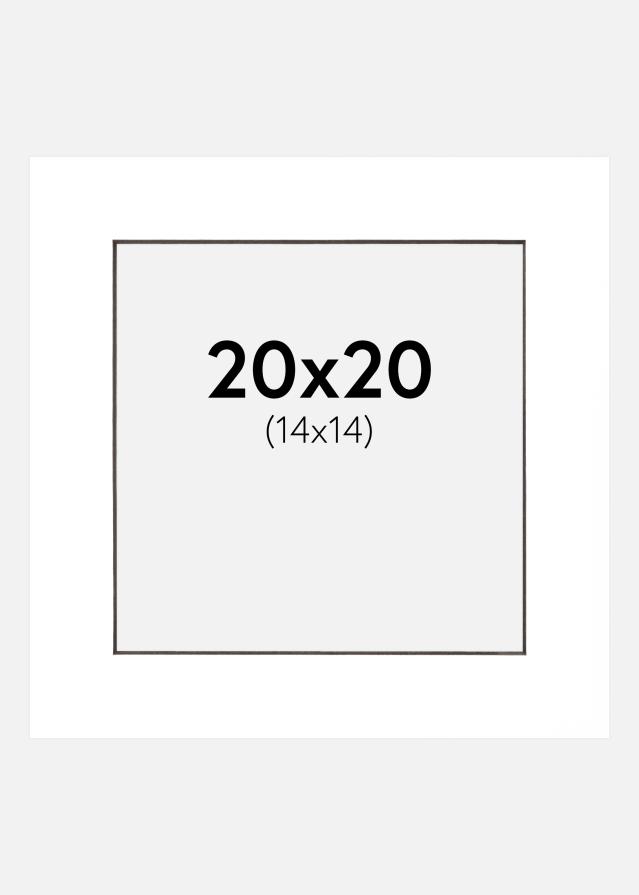 Galleri 1 Mount White (Black Core) 20x20 cm (14x14 cm)
