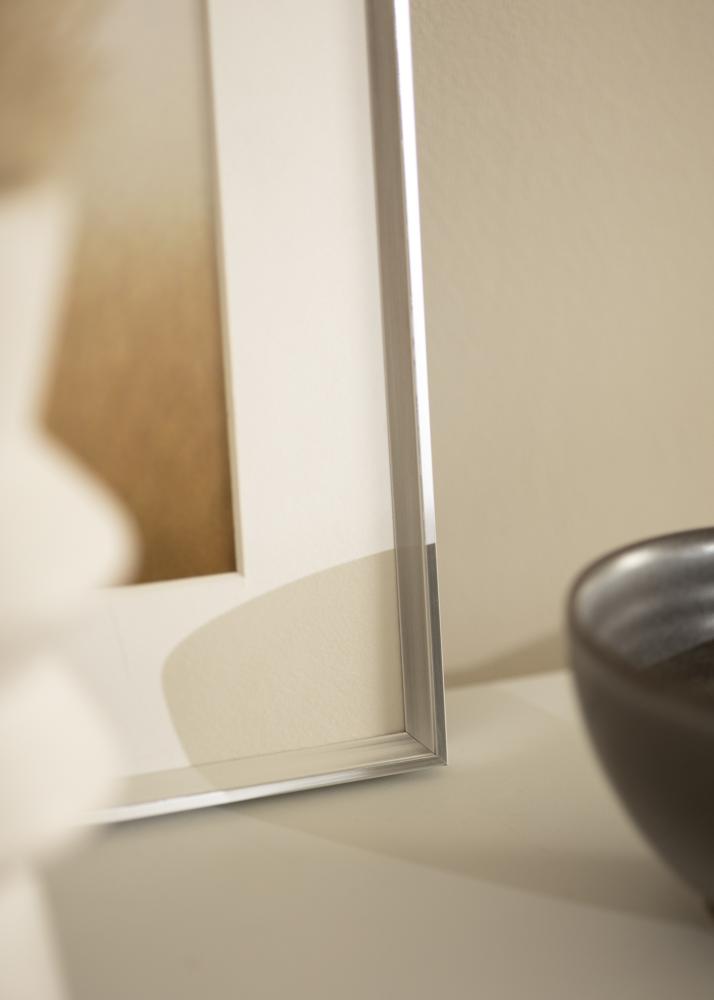 Ram med passepartou Frame Desire Silver 13x18 cm - Picture Mount White 10x12 cm