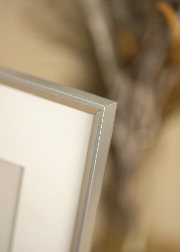 Ram med passepartou Frame Desire Silver 13x18 cm - Picture Mount White 10x12 cm