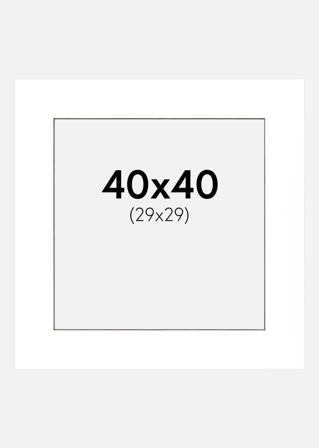 Galleri 1 Mount White (Black Core) 40x40 cm (29x29 cm)