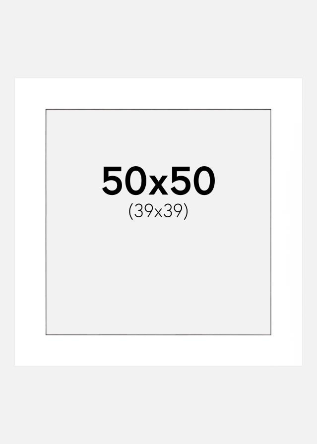 Galleri 1 Mount White (Black Core) 50x50 cm (39x39 cm)