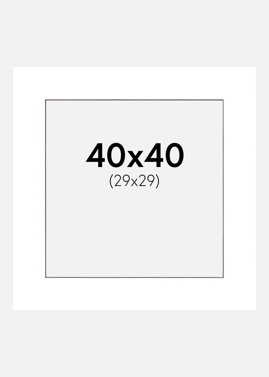 Product Image for Mount White (Black Core) 40x40 cm (29x29 cm)