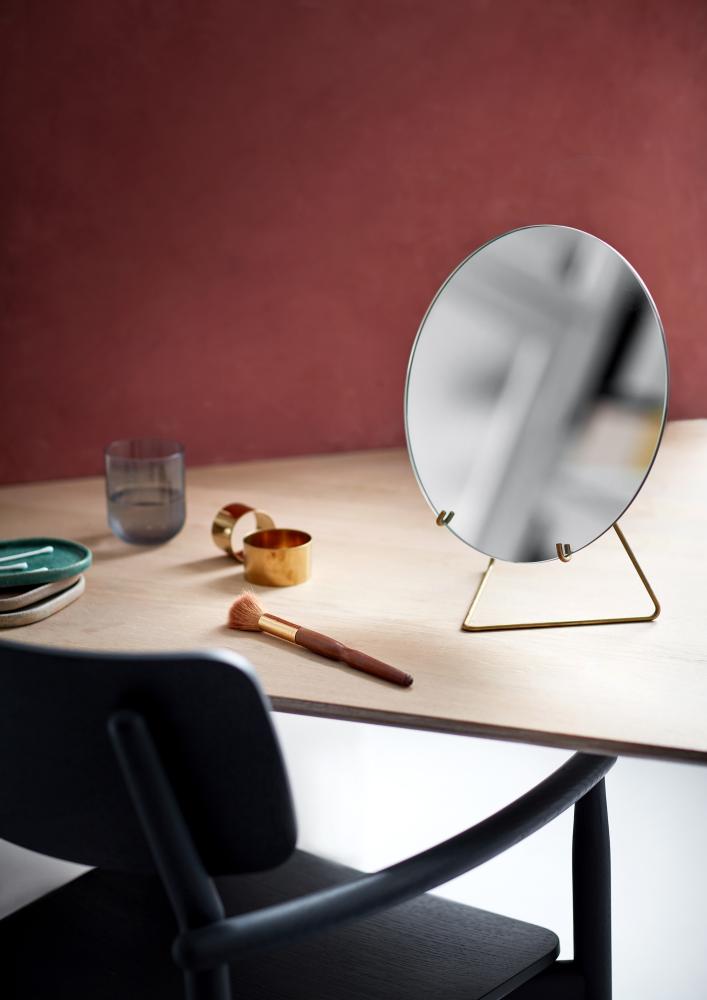 Moebe Table mirror Moebe Brass 30 cm Ø