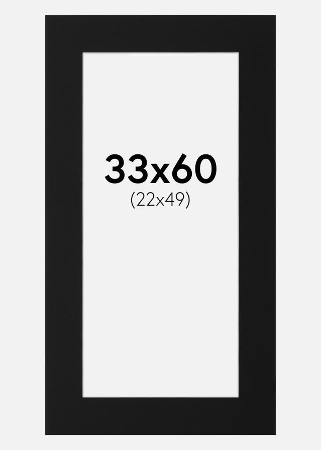 Artlink Mount Black Standard (White Core) 33x60 cm (22x49)