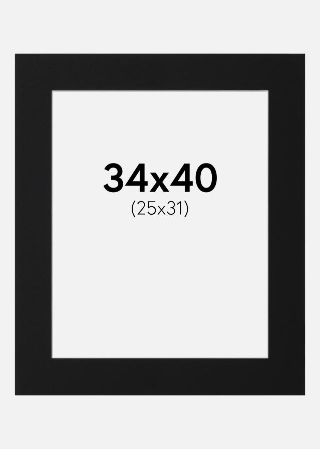 Artlink Mount Black Standard (White Core) 34x40 cm (25x31)