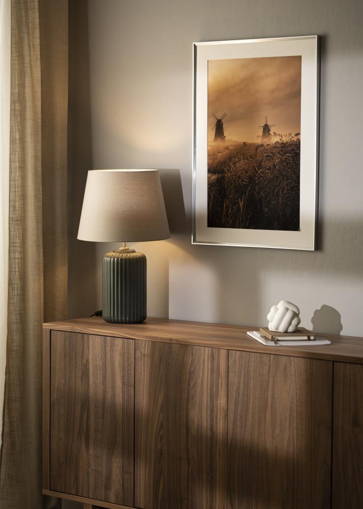 Ram med passepartou Frame Desire Silver 13x18 cm - Picture Mount White 10x12 cm