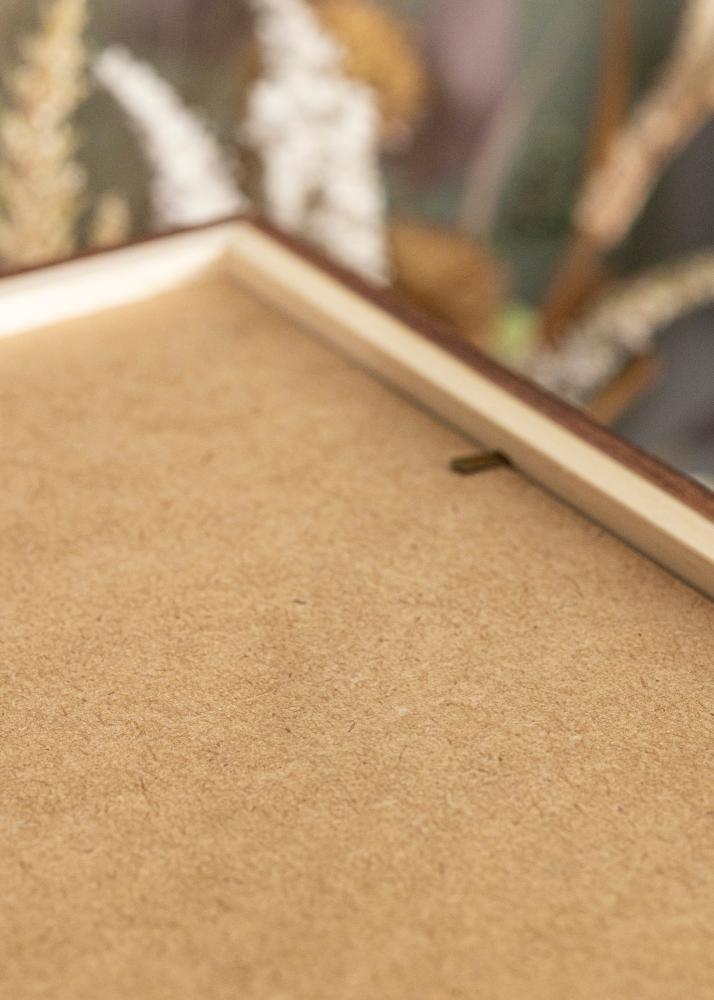 Ram med passepartou Frame Stilren Warm Brown 40x50 cm - Picture Mount Black 27x35 cm