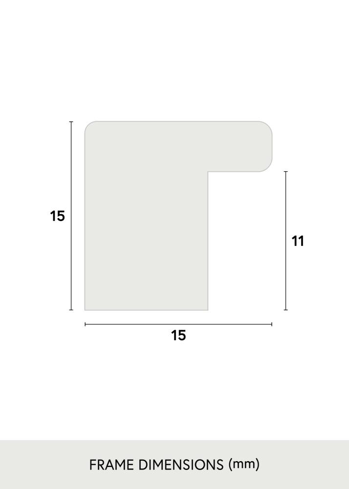 Jämtlands Ramfabrik Frame Vemdalen Acrylic Glass Oak 59x97 cm