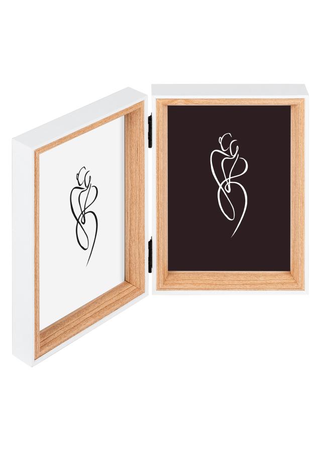 Walther Silhouette Folding Frame Oak 10x15 cm – 2 Pictures