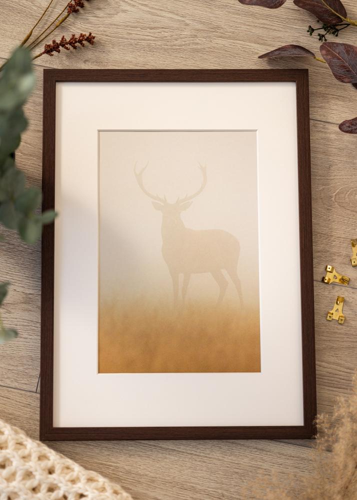 BGA Frame Modern Acrylic Glass Walnut 40x50 cm