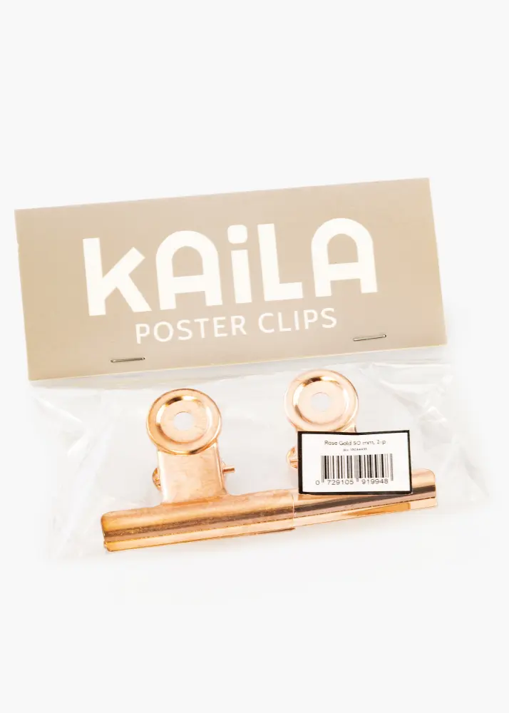 KAILA KAILA Poster Clip Rose Gold 50 mm - 2-p