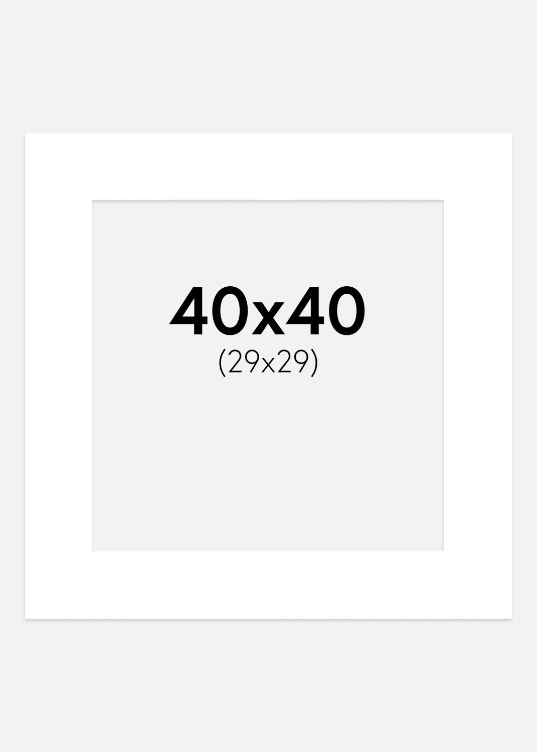 Product Image for Mount Super White (White Core) 40x40 cm (29x29 cm)