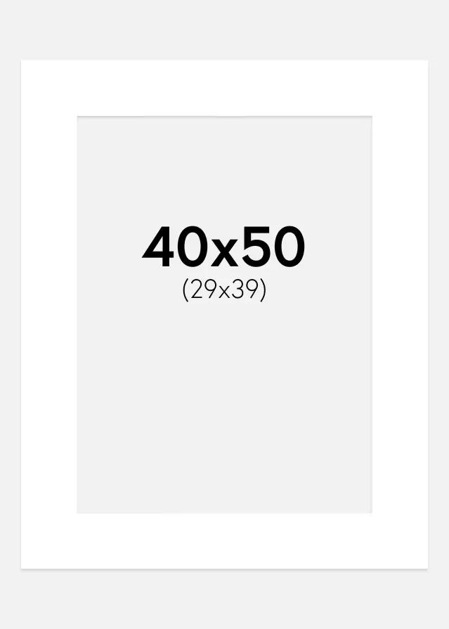 Galleri 1 Mount Super White (White Core) 40x50 cm (29x39 cm)