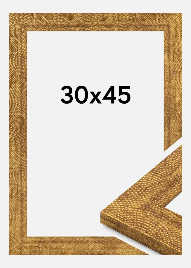 Jämtlands Ramfabrik Frame Linea Acrylic Glass Gold 30x45 cm