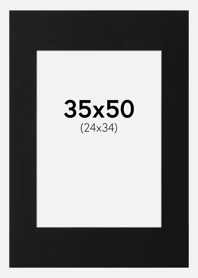 Artlink Mount Black Standard (White Core) 35x50 cm (24x34)
