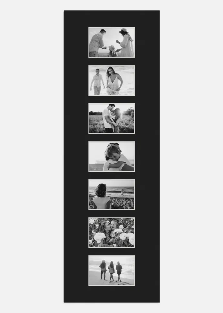 Galleri 1 Mount Black 30x91 cm - Collage 7 Pictures (9x14 cm)