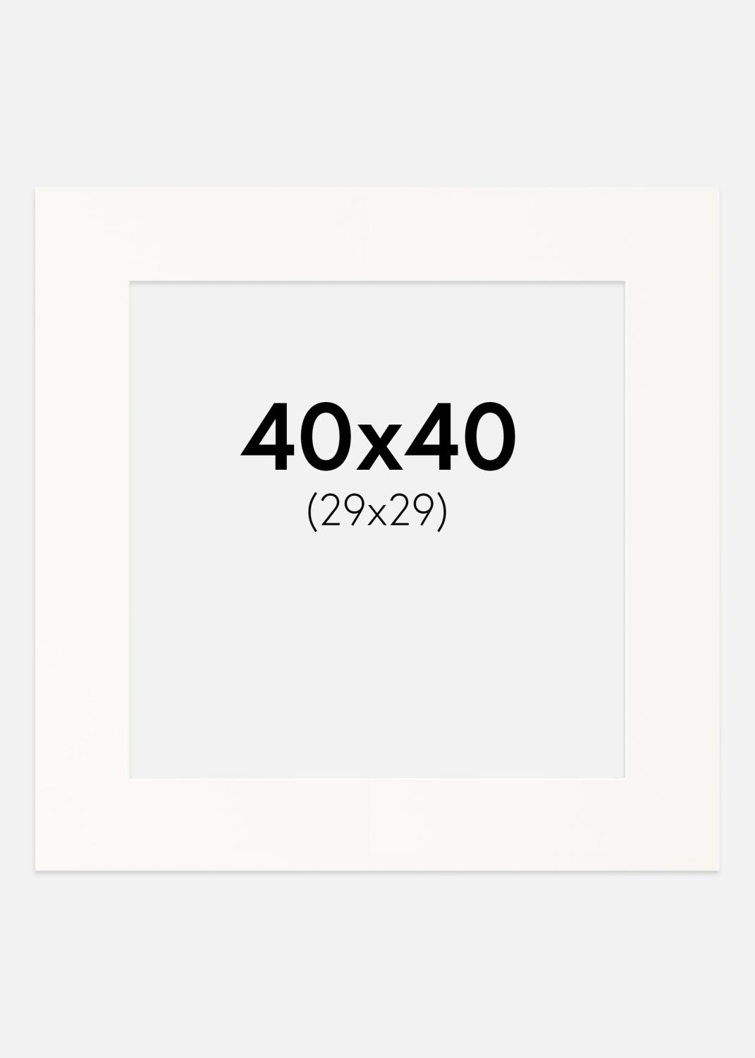 Product Image for Mount Antique White (White Core) 40x40 cm (29x29)