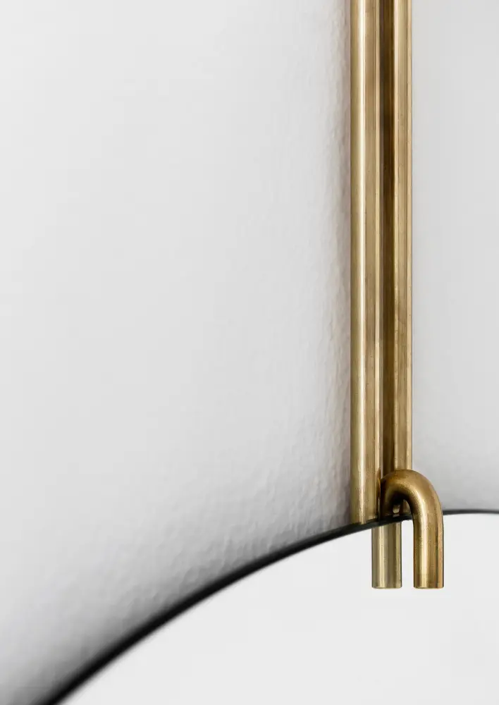 Moebe Moebe Wall Mirror Mässing 70 cm Ø