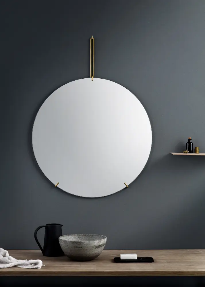 Moebe Moebe Wall Mirror Mässing 70 cm Ø