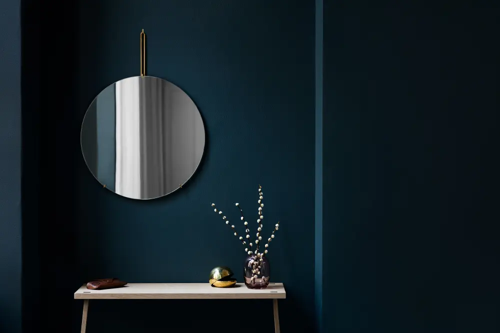 Moebe Moebe Wall Mirror Mässing 70 cm Ø
