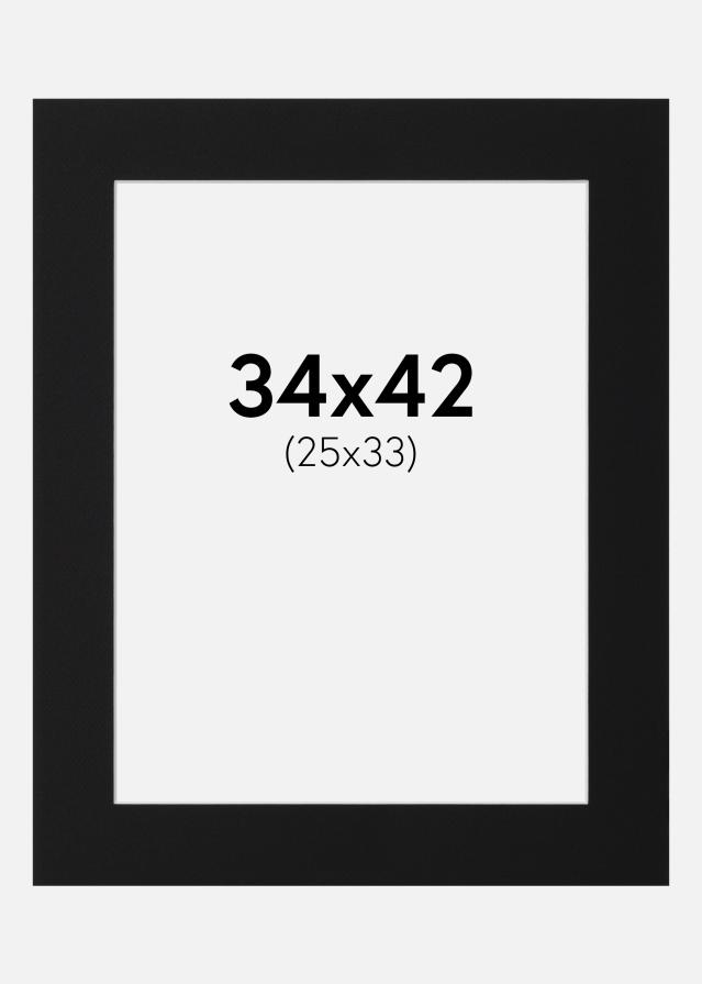 Artlink Mount Black Standard (White Core) 34x42 cm (25x33)