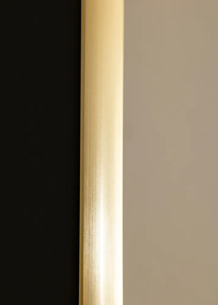 Ram med passepartou Frame New Lifestyle Shiny Gold 40x50 cm - Picture Mount Black 29.7x42 cm (A3)