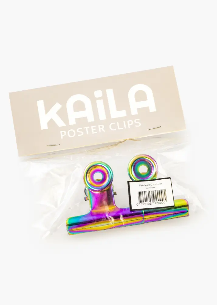 KAILA KAILA Poster Clip Rainbow 50 mm - 2-p