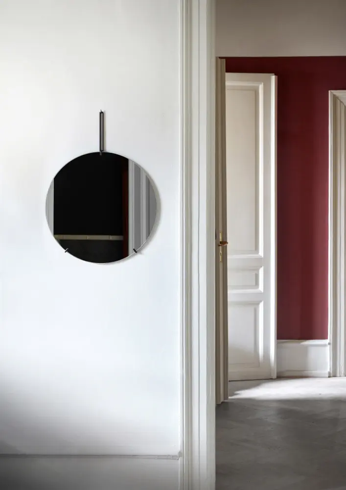 Moebe Moebe Wall Mirror Svart 70 cm Ø