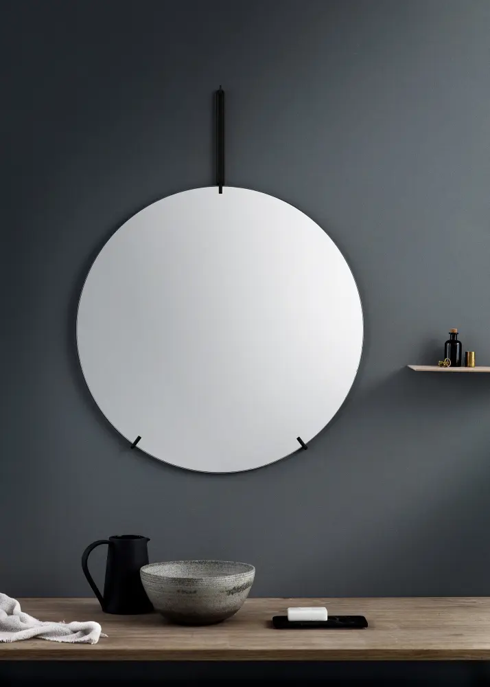 Moebe Moebe Wall Mirror Svart 70 cm Ø