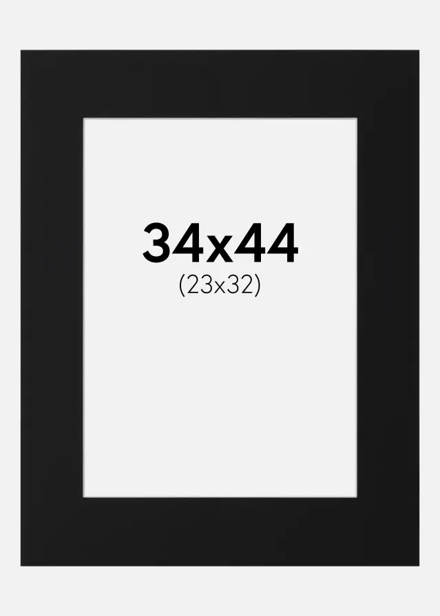Artlink Mount Black Standard (White Core) 34x44 cm (23x32)