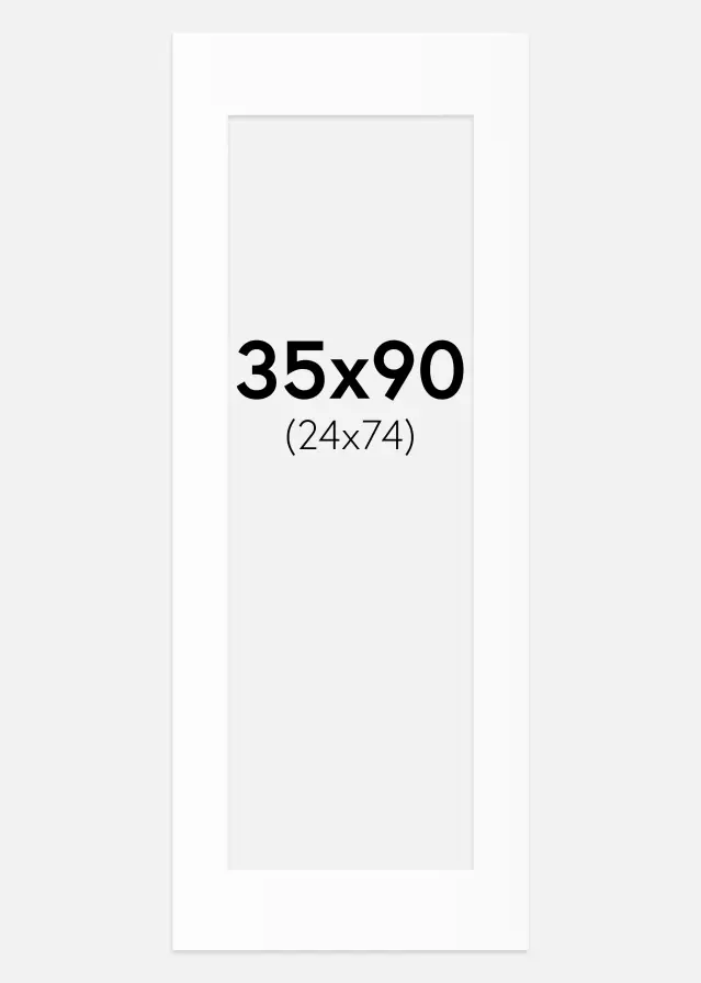 Artlink Mount White Standard (White Core) 35x90 cm (24x74)