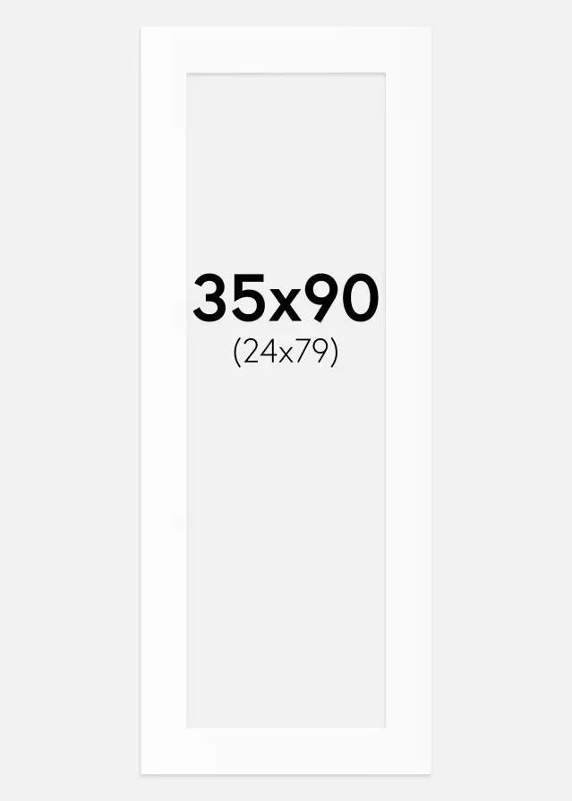 Artlink Mount White Standard (White Core) 35x90 cm (24x79)