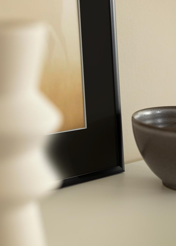 Ram med passepartou Frame New Lifestyle Matt Black 70x100 cm - Picture Mount Black 24x36 inches
