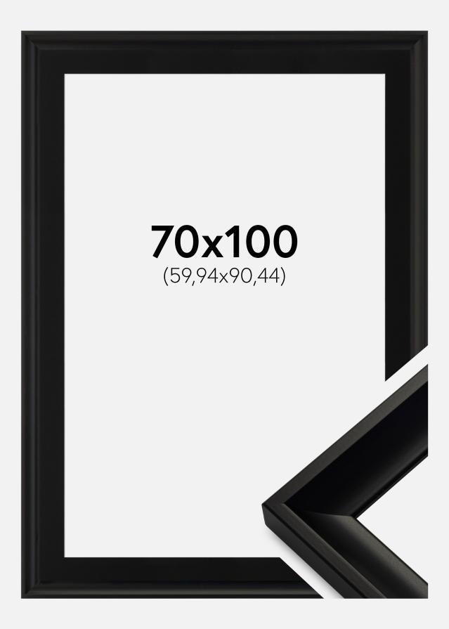 Ram med passepartou Frame Öjaren Black 70x100 cm - Picture Mount Black 24x36 inches
