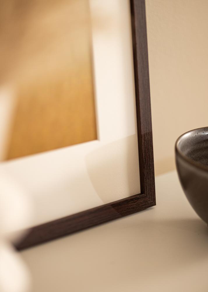 BGA Frame Modern Acrylic Glass Walnut 40x50 cm