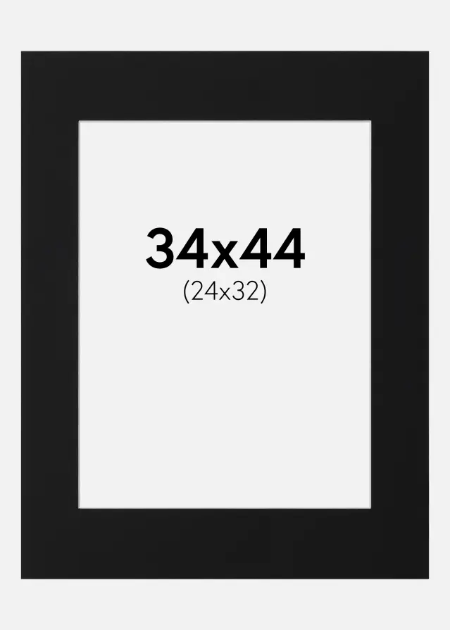 Artlink Mount Black Standard (White Core) 34x44 cm (24x32)