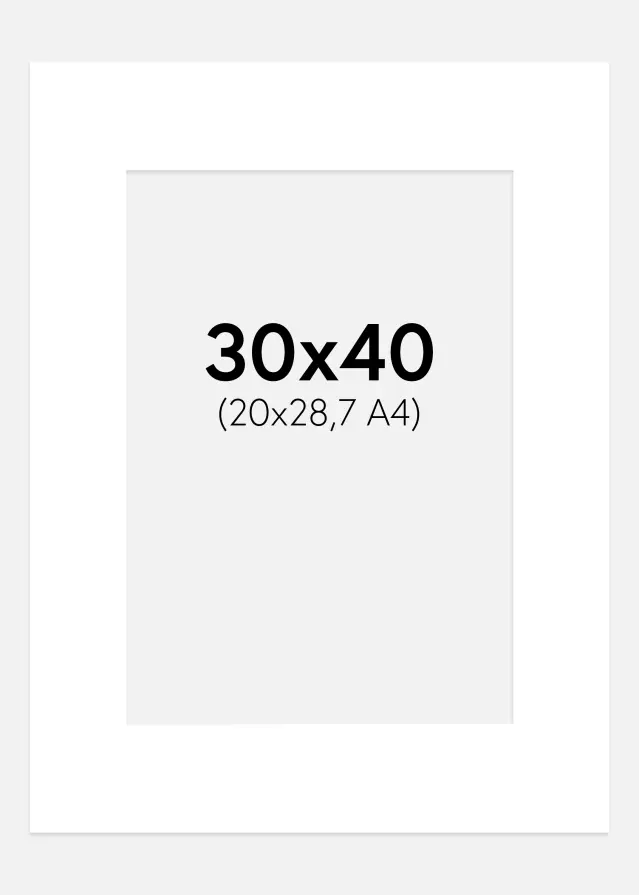 Galleri 1 Mount Super White (White Core) 30x40 cm (20x28,7)